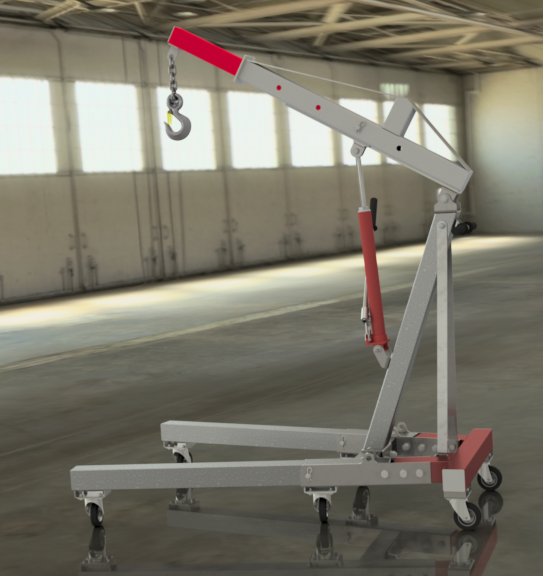 4ton Workshop Crane render